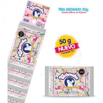 CRISMELOS TIRAS MEDIANO CJA X 8 TIRAS X 12 BOL X 50 GR