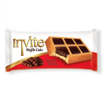 INVITE WAFFLE CAKE CHOCOLATE CJA* 6DSP*24BOL (50GR)