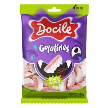 GELATINES DIENTES DE VAMPIRO ACIDO CJA X 12 BOL X 80 GR