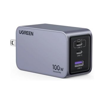 Cargador UGREEN Nexode Pro X757 100W – GaN USB-C/A 3 Puertos